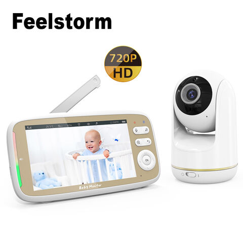 5 Inch LCD Baby Monitor Babyphone Video Baby Camera Bebe Nanny HD