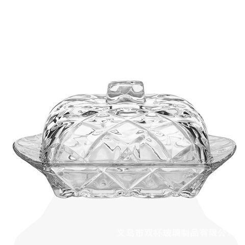 2-Piece Clear Butter Dish