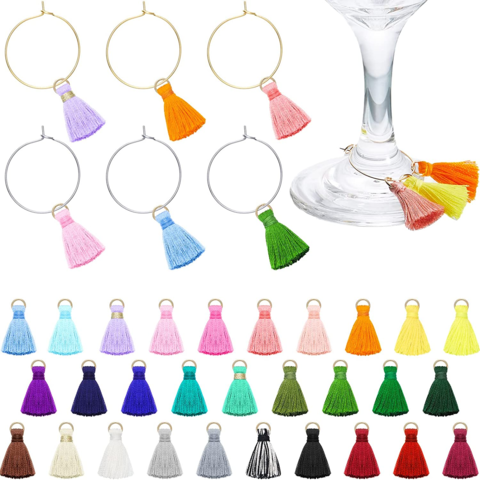 Wine Glass Tags,Wine Glass Drink Markers for Party Cocktail,Wine Glass Charms Markers-Wine Markers for Wine Glasses