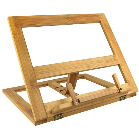 Bamboo Wooden Book iPad Stand Holder