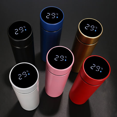 500ml Smart Water Bottle Stainless Steel Thermos Temperature