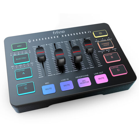 Buy Wholesale China Fifine Sc3 Audio Mixer Audio Sound Streaming Soundcard & Sound Card at USD 20.99 | Global Sources