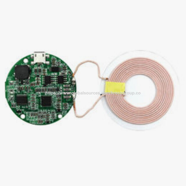 Grosir OEM ODM Pemancar pengisian daya nirkabel, 7W KT1007A, koil tunggal, standar QI CE FCC RoHS for sale at factory direct price