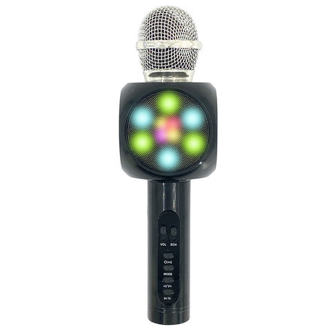 Alto-falante com Microfone Função Karaokê com Mudança de Voz, Rádio FM, Cartão TF, Alto-falante Bluetooth Portátil com Microfone