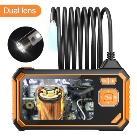 3.9mm Industrial Endoscope - 1080P 4.3" Screen Borescope - 2M To 10M Snake Camera