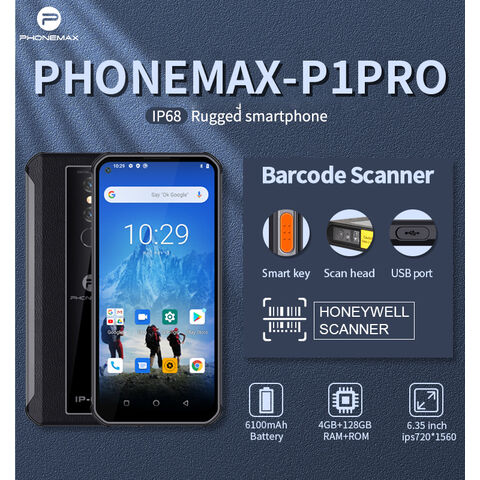 6.35 Inch Rugged Smartphone 4gb+128gb Honeywell Barcode Scanner Android ...