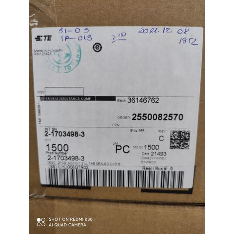 Buy Wholesale China Automotive Connectors Terminalst2-1703498-3 ...