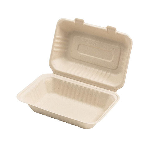 Kraft Clamshell Take-out Boxes Eco-friendly Disposable 3-compartment Food  Containers Perfect for Events & Catering 