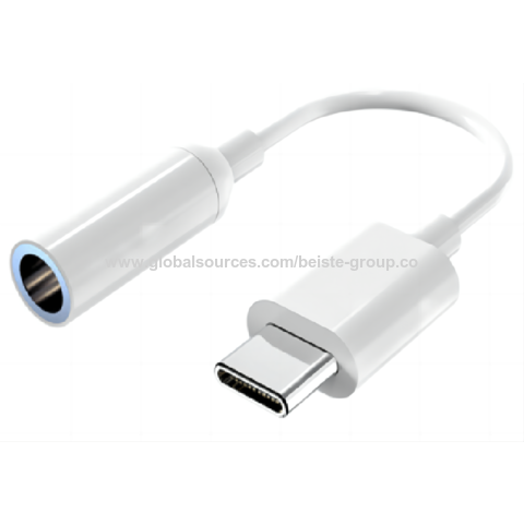 Earphone cable audio convertor 3.5mm Aux(F) To USB C/Lightning