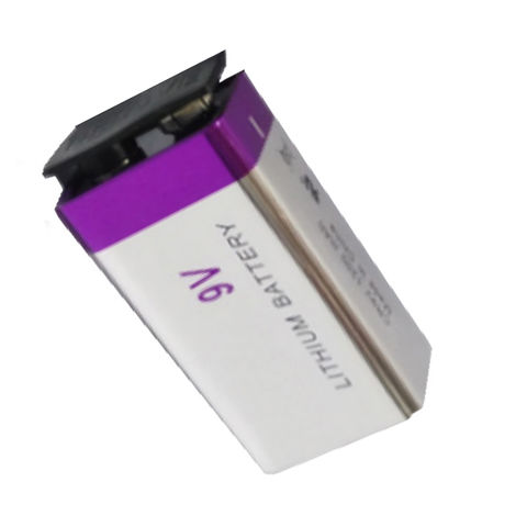 Buy Wholesale China Thin Cell Cp9v Li-mno2 Battery 9v 1200mah Lithiuum