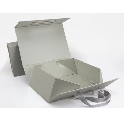 Fournisseur fabricant Boîte cadeau en papier Boîte cadeau pliante personnalisée avec ruban