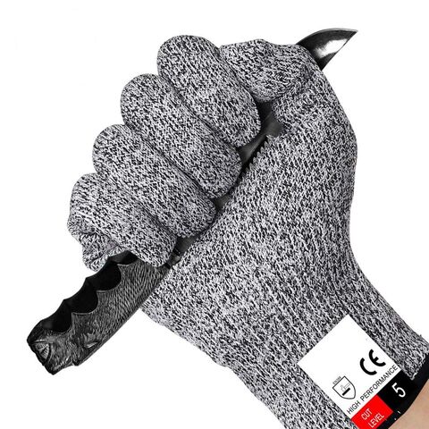 Guantes de cocina resistentes a los cortes, guantes de seguridad de trabajo  de protección de grado 9, para herramientas de seguridad de carnicero de