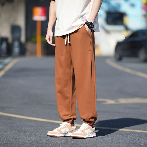 Aesthetic pants for men Korean fashion loose pants baggy sweat pants mens casual  wide leg pants original white joggers