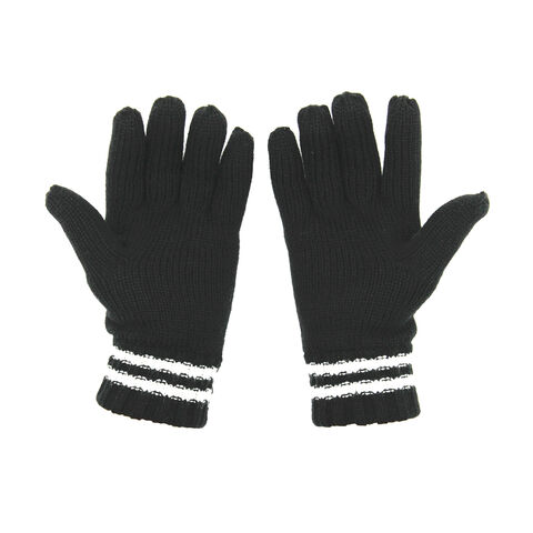 Warme Winterhandschuhe aus zweilagigem Wollstrick mit Thinsulate-Baumwolle