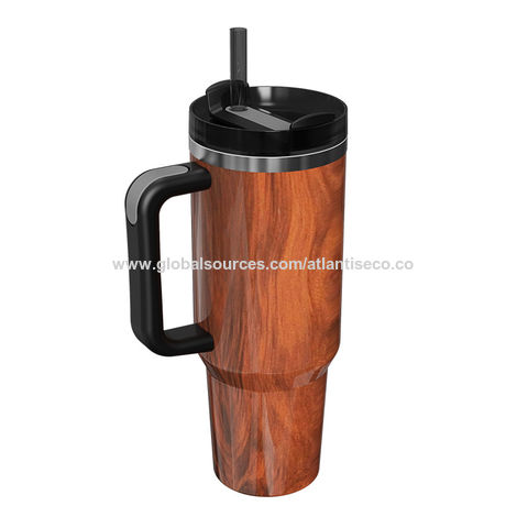 Insulated Beer Mug With Big Cap, 40oz H2.0 Tumbler For Outdoor