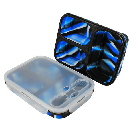 Buy Wholesale China Factory Price Silicone Foldable Lunch Box Student