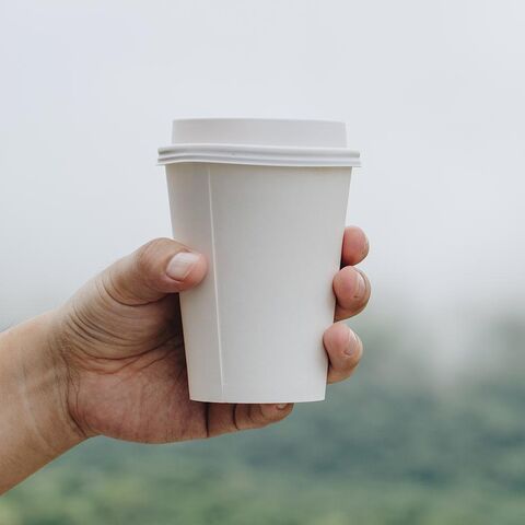 10 oz Double wall paper coffee cups Eco friendly custom samples on sale –