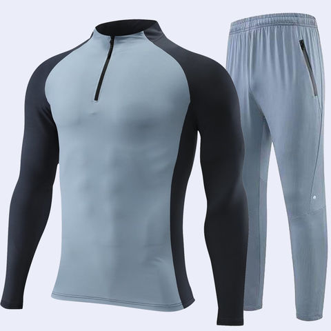 Buy Wholesale China Summer Gym Clothing Long Sleeve 2 Pieces Men's ...