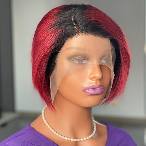 Achetez en gros Perruque Lace Wig Cheveux Humains Pouces Ombré