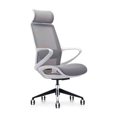 VEVOR Silla de Oficina de Cuero Silla Ejecutiva Ergonómica con Soporte  Lumbar Ajustable Asiento de Oficina