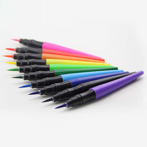 Stylos Pinceaux de Couleur, Pointe Pinceau, 12 et 24 Couleurs Différentes - Marqueurs de Qualité pour l'Art et le Design for sale at factory direct price