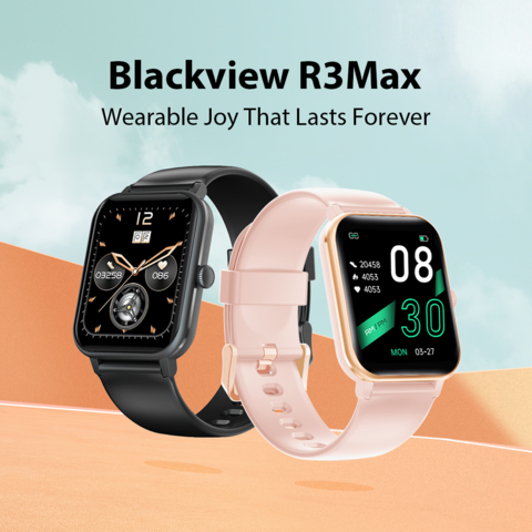  Smartwatch for Women Men, Blackview R3 1.3 Large HD Touch  Color Screen Fitness Watch, Sleep Tracking/5ATM Waterproof/Monitor  SpO2/Heart Rate Monitor/Fitness Tracker, Sports Watch for Android iOS :  Electronics