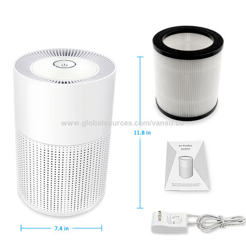 Purificateur d' Air - Mini purificateur d'air + ioniseur / charbon actif -  Filtre HEPA H12