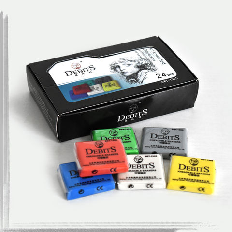 36 Pack Drawing Art Kneaded Erasers, Grey, Blend, Shade, Smooth