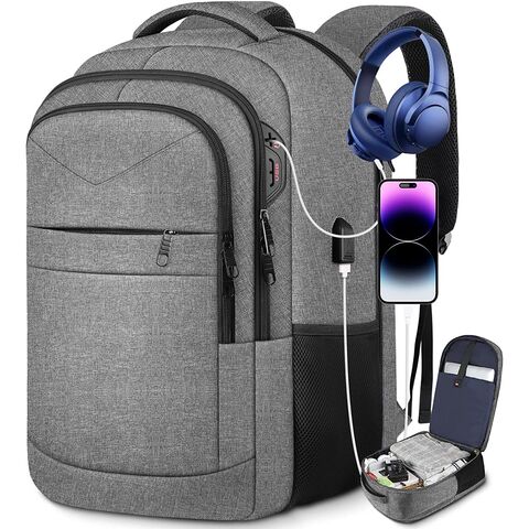 Compre Mochila Para Ordenador Portátil Con Usb, Mochila Grande De