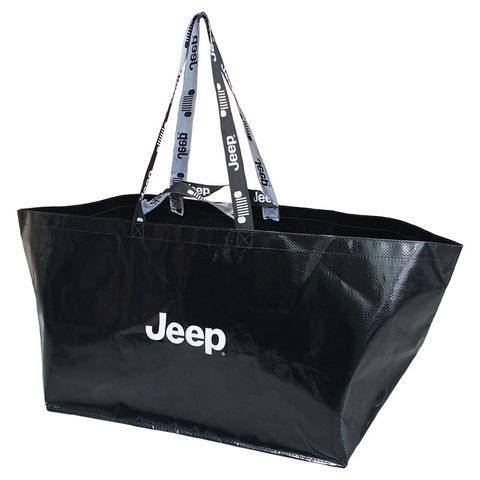 Saco de compras tecido jacquard PP com laminação de design personalizado
