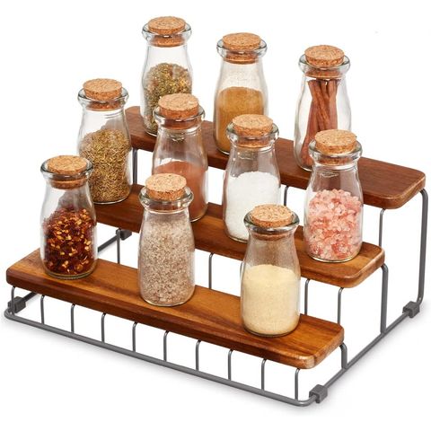 Wooden corner best sale spice rack