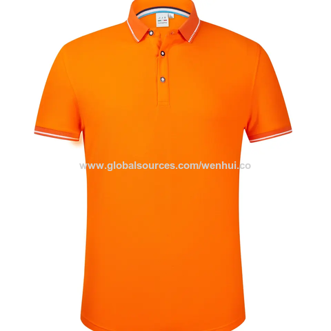 Hot Selling Men Striped Polo Shirt Loose Fit Long Sleeve