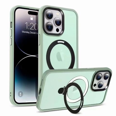 MagSafe Magnetic Case For iPhone 15 Pro Max 14 13 12 Shockproof Ring Stand  Cover