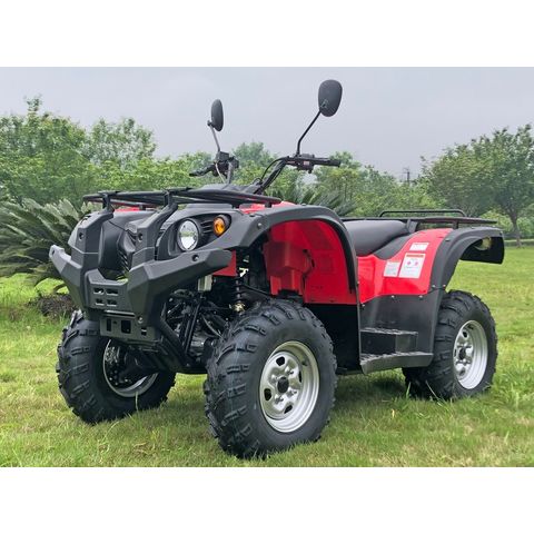 Gas 125cc ATV Quad 4 Wheeler for Adults and Kids ATV with Off-Road Tires -  220lbs Weight Capacity - Tested and Fully Assembled (Red)