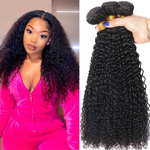 Indian Jerry Curl Bundles Unprocessed Virgin Hair 100% Human Hair