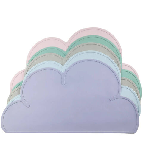 Silicone Tablemats Kids Placemats Cloud Shape Placemat Non Slip