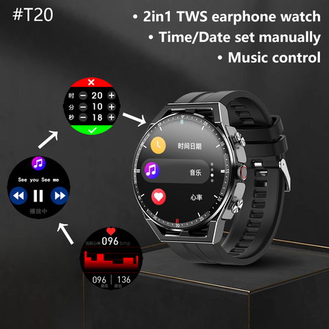 Alliget Smart Watch with Earbuds, 2 in 1 Bluetooth India | Ubuy