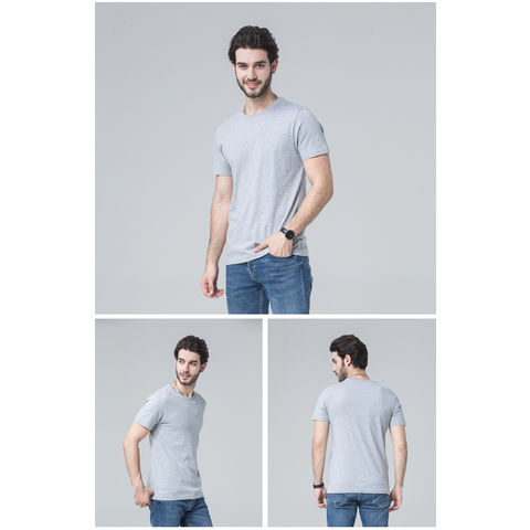T-shirt personnalisé pour homme blanc ou gris