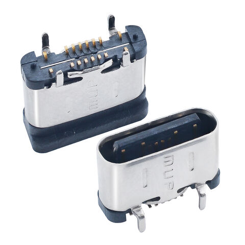 Montaje vertical 16pin USB 2,0 USB C conectores Micro USB para cargador de coche