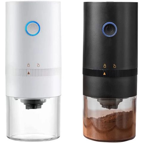 Moulin à Café Électrique Portable à Meules, Rechargeable USB, Paramètres de Mouture Ajustables pour B2B