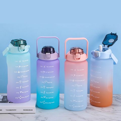 Gourde de Sport, 2.5L Bouteille d'Eau de Motivation Avec Paille et Marqueur de Temps, Sans BPA Gourde de Sport, 2.5L Bouteille d'Eau de Motivation Avec Paille et Marqueur de Temps, Sans BPA
