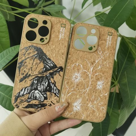 Capa Ecológica de Cortiça de Madeira Natural Reciclada para iPhone 14 13 12 11 Pro Max X XS XR 7 8 Plus SE - Atacado for sale at factory direct price