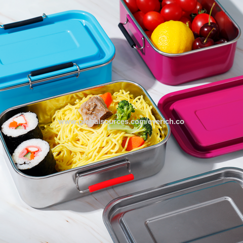 Buy Wholesale China Coloful Metal Lunch Container Bpa Free Leakproof