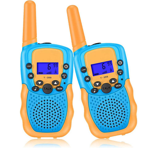 t-388 waklie talkie juguete recargable de dos vías radio niños