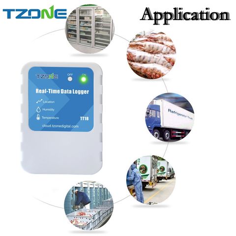 Tzone Digital Bluetooth Temperature Humidity Data Logger Sensor