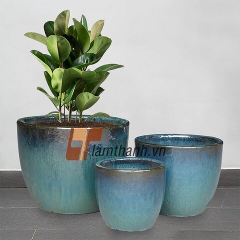 Factory Direct Size And Shape Variety Glazed Pottery Round Pot Set 3 In  Home Garden, Wholesale Large Flower Pots - Wholesale Vietnam Plant Pots, Flower  Pots at Factory Prices from LAM THANH