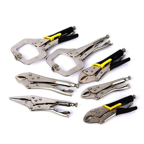 Multi Functional Vice Grip Wrench 90 Bent Nose Locking Plier Crimping Steels