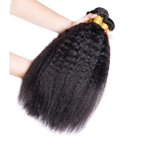 Kinky Straight 100% Human Braiding Hair Bulk No Weft Brazilian