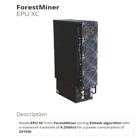 Buy Wholesale China Forestminer Epu Xc Mining Ethash Algorithm