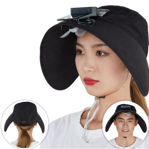 Hat with fan solar online